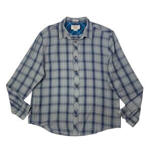 Original Penguin Shirt Mens XL Extra Large Plaid Cotton Blend Classic Fit